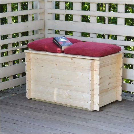 Baule Cassapanca in legno da esterno Giunone 98X60X54H Cm (1/5)
