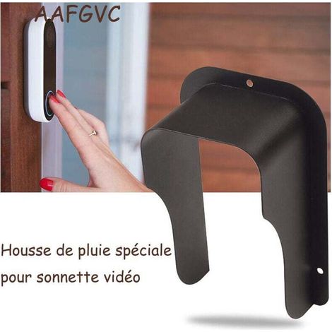 Enowelir Protection et fixtion pour interphone, Couvercle MéTallique éTanche Versailles pour CaméRa VidéO,ProtèGe L'Appareil du Soleil Et des Gouttes De Pluie, Convient à Tous Les Types,AAFGVC (1/5)