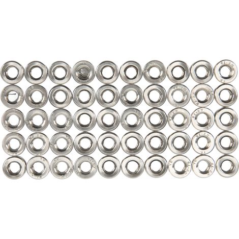 cosse a sertir-50 pièces de raccords cylindriques à filetage femelle M5 0.8mm - Raccords en acier inoxydable 304 (10 mm, L6mm) pour maintenance et bricolage (1/5)