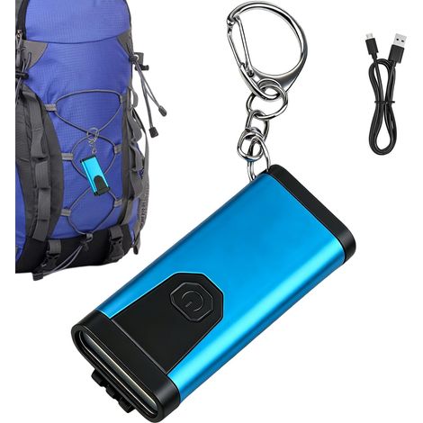 Lampe Torche Mini Lampe LED étanche Lampe de poche Rechargeable avec 4 Modes d'éclairage pour Extérieur, Maison, Randonnée, Pêche, Vélo, Réparation Auto (1/5)