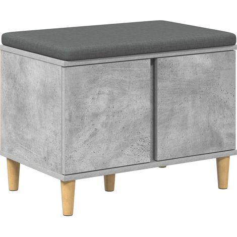 Maison Exclusive - Flurbank mit Kissen mit Speicher Betongrau 60
