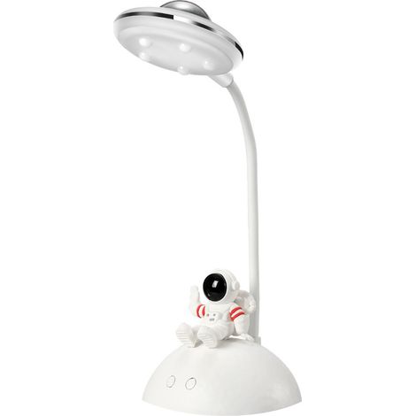 Kinderschreibtischlampe – Astronaut – LED – mit Handyhalterung und Projektor – Helligkeit einstellbar – wiederaufladbar – Augenschutz – Leselampe (1/5)