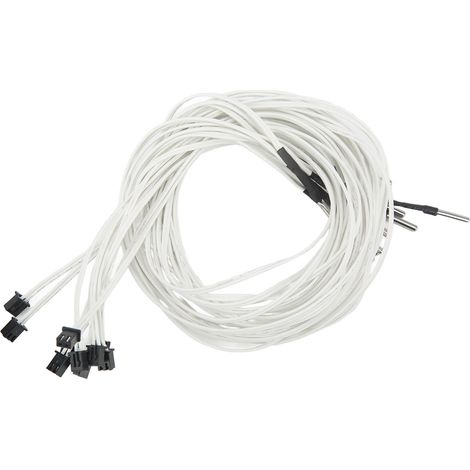 15 Stück Thermistor-Sensoren, hochtemperaturbeständig, empfindlich, Edelstahl 304, 3D-Druckerzubehör für Ender 3X (1/5)