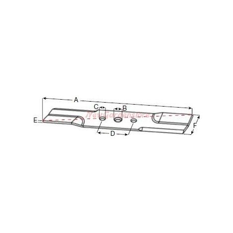Lama EFCO tagliaerba rasaerba tosaerba LR47 LR48 elettrico 66130045R (1/2)