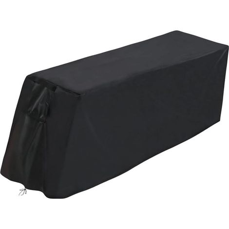 Housse de banc de musculation imperméable en tissu Oxford 210D avec cordon de serrage et grille d'aération pour bancs d'entraînement 140 x 46 x 40 cm (1/5)