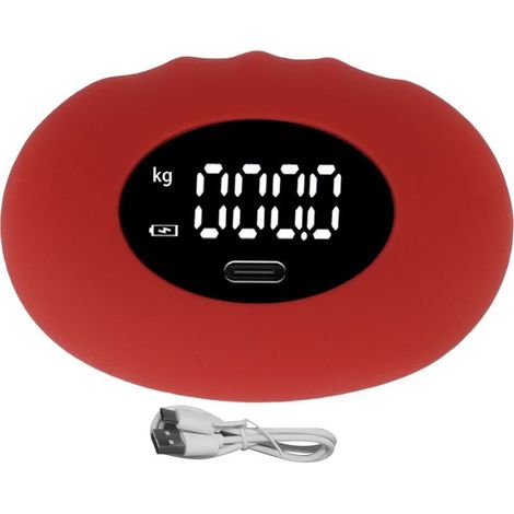 Testeur de force de poignée, dynamomètre électronique Rechargeable, exercice de renforcement des doigts et de la paume, 180KG, 396Lb, rouge KG (1/5)