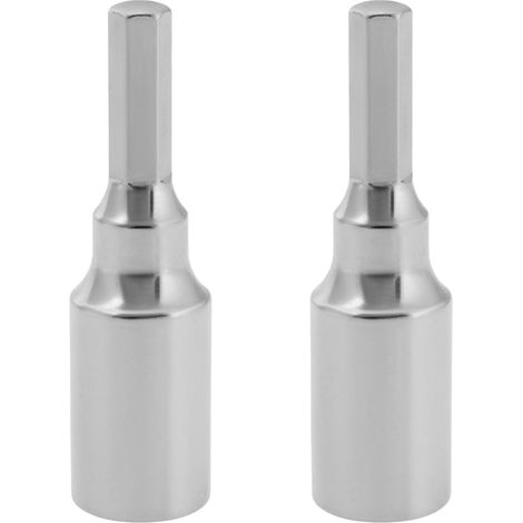 Lot de 2 embouts hexagonaux magnétiques de 4 mm à 6,35 mm pour tournevis électrique manuel (1/5)