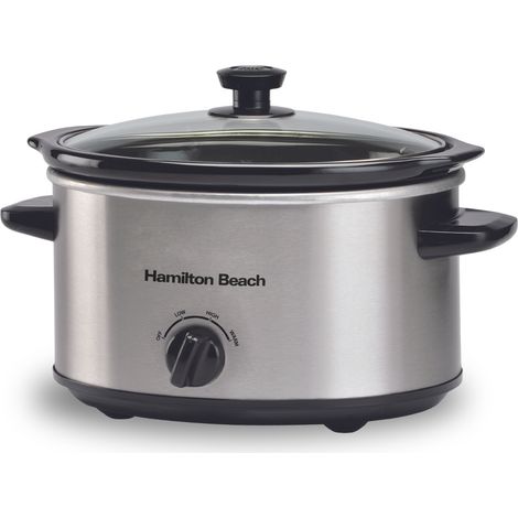 Hamilton Beach 'The Comfort Cook' 3.5L Silver Slow Cooker (1/5)