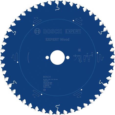 Bosch EXPERT Wood Circular Saw Blade 235 x 2.8/1.8 x 30 mm T48 2608644065