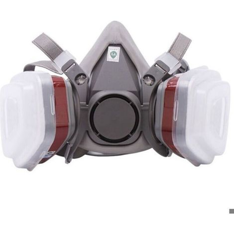 Masque De Protection Demi-visage - Filtre Anti-poussière Et Gaz - Pour Peinture Pulvérisation Bricolage Travaux Chimiques - 1 Pièce (1/4)