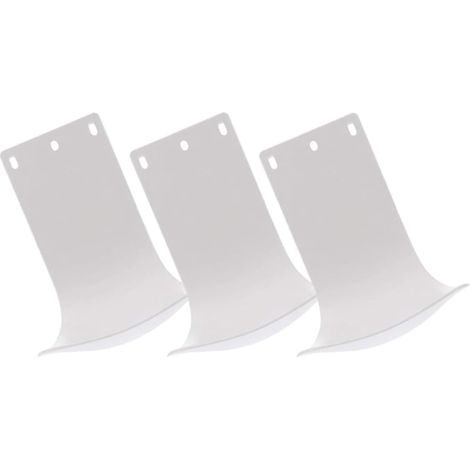 Plateaux Porte-Distributeur de Savonnette en Abs Blanc, Lot de 3, Facile à Nettoyer et Résistant, Accessoires Salle de Bain pour Hôpitaux et Restaurants'-'- (1/5)