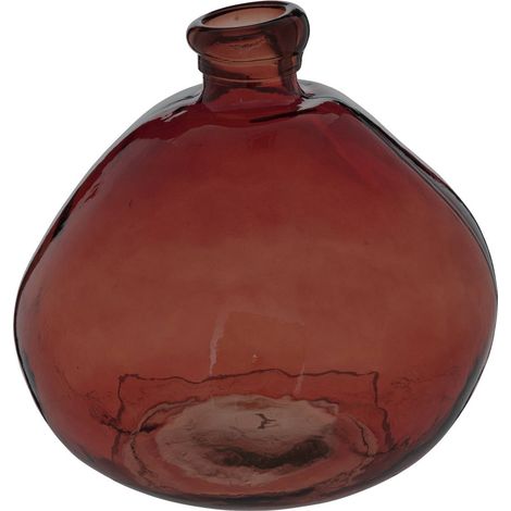 Vaso rotondo uly in vetro riciclato d33cm ambra - Atmosphera créateur d'intérieur