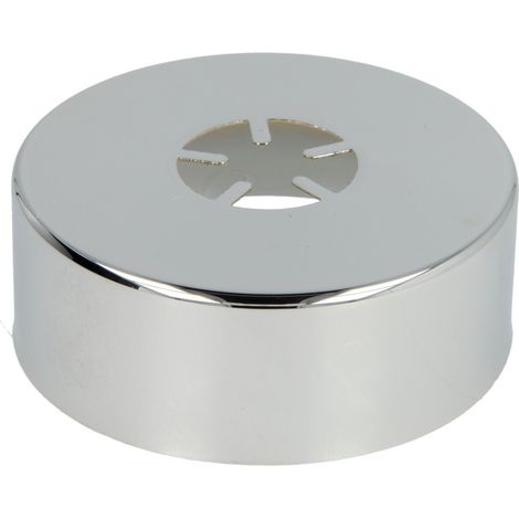 Rosace coulissante design, laiton chromé 80 mm x 3/4 x 30 mm