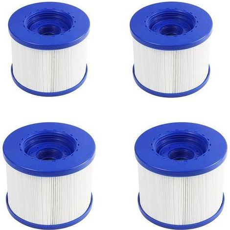 Set Di 4 Filtri Piscina Di Ricambio Per Tubo Caldo - 104 Mm - Pet E Tessuto-Non-Tessuto - Compatibile Con Intelligente Spa (1/5)