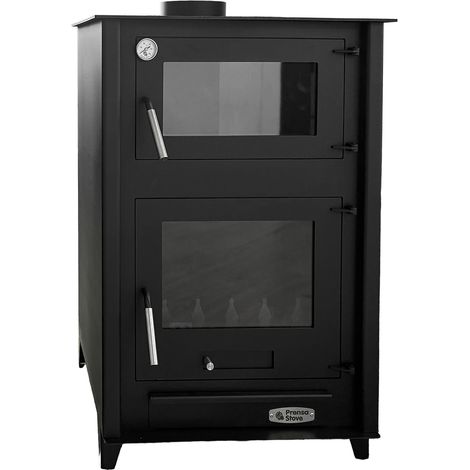 PRENSA STOVE Estufa de leña con HORNO VOLCANO- modelo ETNA 13kW (1/5)