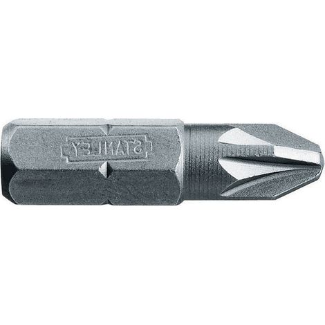 Stanley Pozidriv N.1 Screwdriver Bit (Model 1-68-945) – Suitable for Industrial, Construction, and DIY Applications, Compatible with Most Power Tools