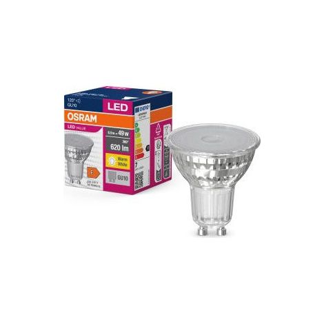 Spot Par16 Led 120 Vetro Variabile 8.3w Gu10 575lm Caldo - Ledvance Gp