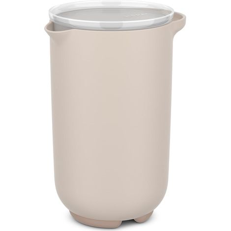 Pichet à Mixer plus Couvercle Chef It, Hermétique, dans la Porte du Réfrigérateur, Base Antidérapante pour Plus de Stabilité, 1000 ml, Chalk, unique (1/5)