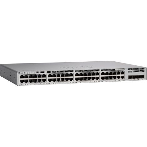 Switch di Rete Cisco Catalyst 9200L da 48 Porte PoE+ con Uplink Gigabit Ethernet, Gestione L3, Funzionalit� di Rete Essenziali
