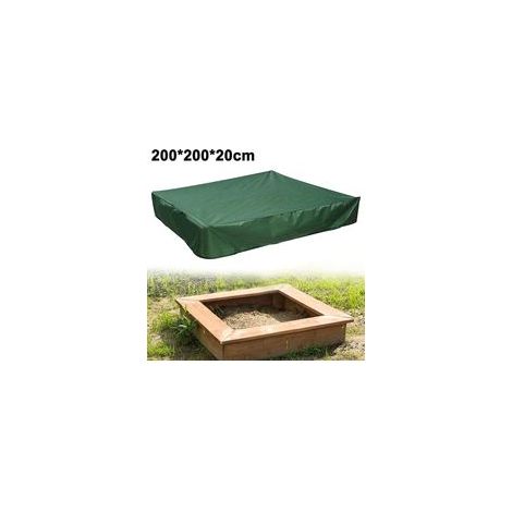Bâche extérieure en tissu Oxford 200 x 200 x 20 cm - Verte (1/5)