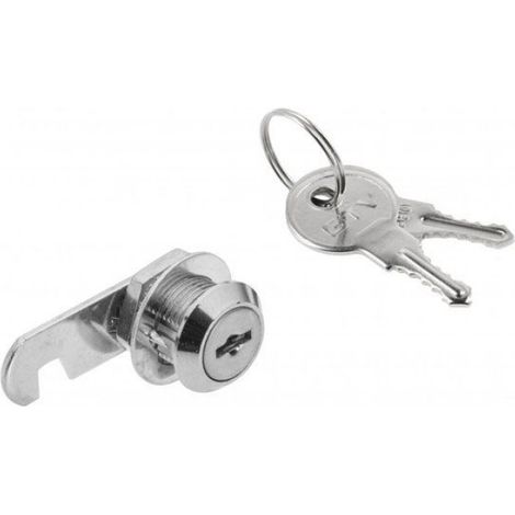 Serrure À Boîtier - Cylindre 16 mm - Pour Boîtes Aux Lettres Casiers Meubles Métalliques - Chromé - 1 Pièce