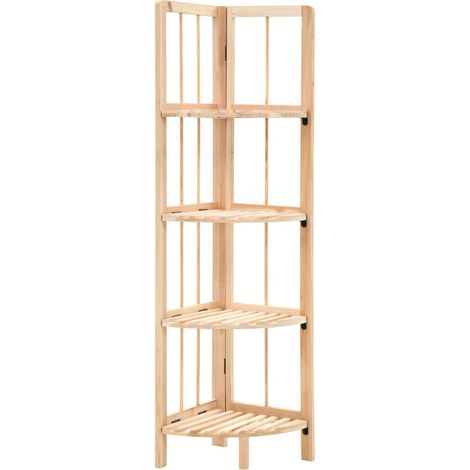 Étagère design d'angle pratique bois de cèdre 110 cm