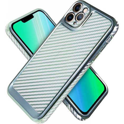 iPhone 11 Pro Carbon Slim Schutzhülle, Blau (1/4)