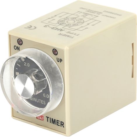 Relais temporisé de mise sous tension 220 VCA avec délai de 6 minutes AH3-3(6M) (1/5)