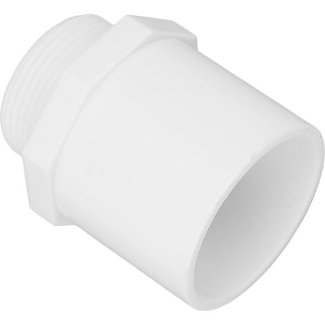 Raccord de tuyauterie en PVC, accessoires de piscine pour serres, exploitations agricoles et irrigation agricole, filetage mâle G1