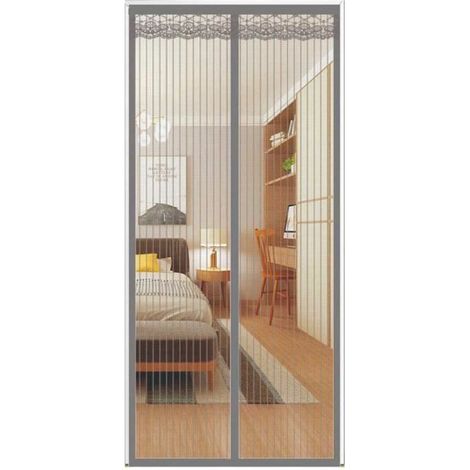 Rideau Moustiquaire Porte Magnétique 90x230 cm, Porte Moustiquaire Porte Fenetre, Moustiquaire À Fermeture Aimantée, pour Porte[153] (1/4)