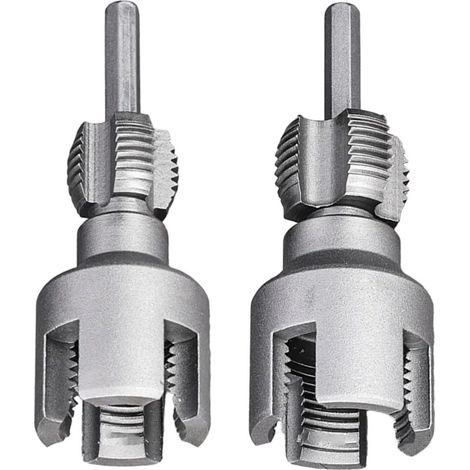 Kit para roscar tuberías de agua, herramienta profesional de fontanería, herramienta de corte de rosca interna y externa de 20 mm + 25 mm para tuberías de PPR y PVC de 1/2 pulgada y 3/4 de pulgada, te