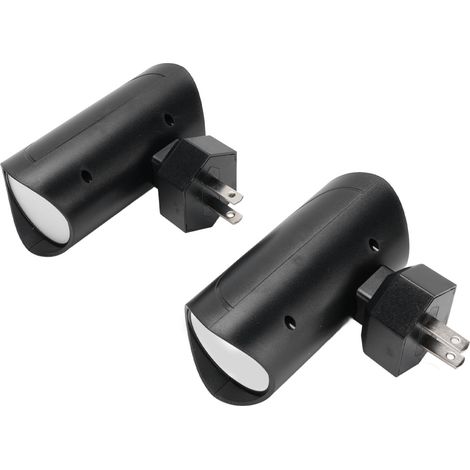 Veilleuse LED 2 pièces, appliques murales modernes à brancher, capteur crépusculaire, 0-100 lumens, luminosité réglable, pour couloir ou chambre. (1/5)