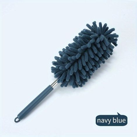 Ensemble 1 pièce de x rétractables en microfibre pour nettoyer l'intérieur de la maison et de la voiture-bleu paon (1/4)