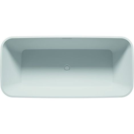 RIHO Oval freistehende Badewanne, SOLIDSurface, 160x72x56,5cm,