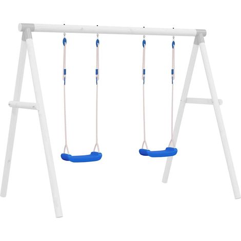 Schaukelsitze mit Seilen 2 Stk. Blau 38x16 cm Polyethene