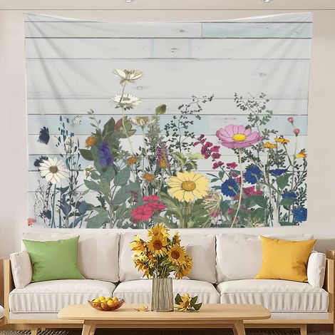Tapisserie amusante et esthétique, idéale pour décorer un mur de chambre ou une fête. 150x130cm (1/5)