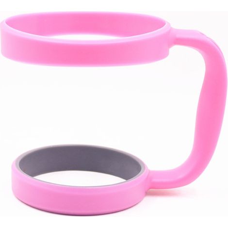 Set mit 2 Reisebecher-Zubehörteilen: Becherhalter, verstellbarer Griff, verstellbarer Ständer, rosa