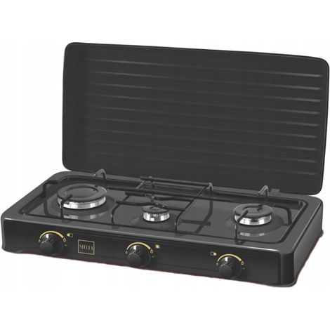 Piastra da cucina a gas portatile Stella STKGC-03 nera