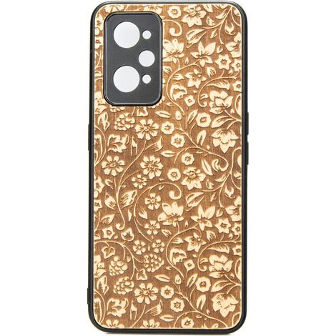 Realme GT 2 / GT Neo 2 / GT Neo 3T Custodia in legno FIORI SELVATICI ANIEGRE