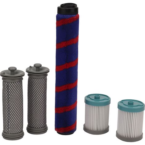Kit de filtro y cabezal de cepillo para aspiradoras sin bolsa - Compatible con TINECO A10 A11 EA10 PURE ONE - Rodillo principal y filtros delanteros/traseros