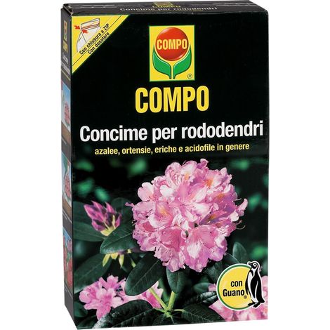 Concime per piante acidofile a lenta cessione con guano per azalee e rododendri 850 gr