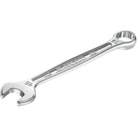 Facom – Clé mixte OGV 36 mm – Longueur 440 mm – Tête à œil inclinée 15° pour accès facile – Œil 12 pans OGV pour serrage puissant