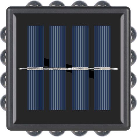 Applique murale solaire, lampe solaire LED pour jardin extérieur, étanche IP65, lampe murale LED extérieure pour portail.-AquaForge (1/3)