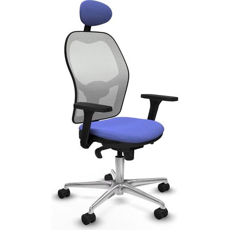 Piqueras y Crespo 3D086N1 Chaise Bureau Bleu Clair (1/3)
