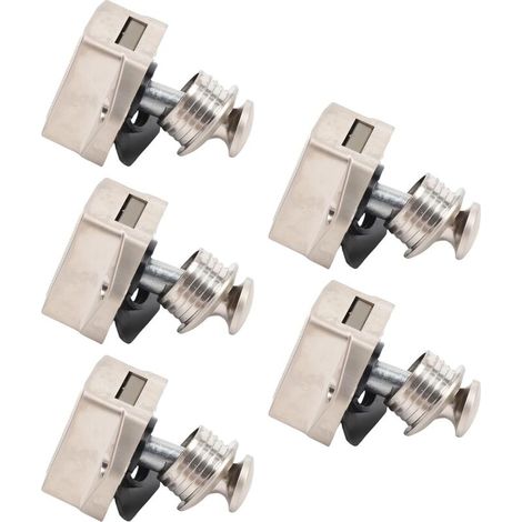 Loquet de porte d'armoire à bouton, poussoir sans clé en 5 pièces (1/5)