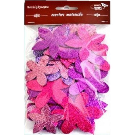 Fleurs à paillettes 60 pièces