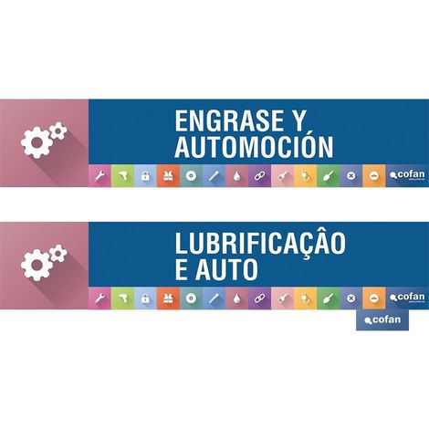 Panneaux magnétiques en PVC 975 x 200 mm pour présentoirs de lubrification et automobiles