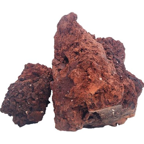 PIEDRA DE LAVA ROJA SALVAJE WIO 10-30 CM 1 KG