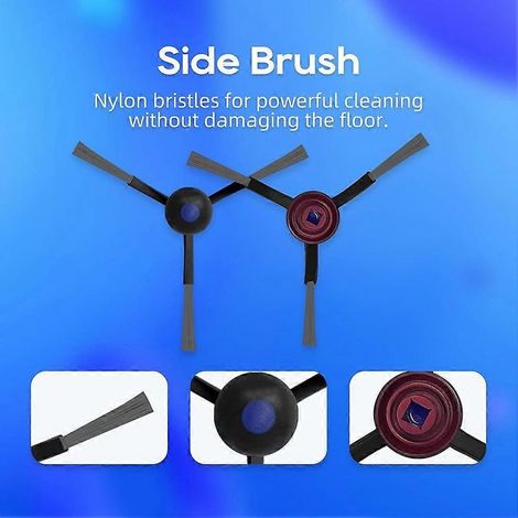 Pièces de rechange pour aspirateurs Ecovacs Deebot T30 Pro OMNI / T30 OMNI : brosse latérale principale, filtres HEPA, lingettes de nettoyage et sacs à poussière.