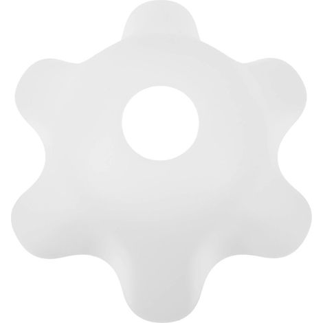Abat-jour blanc en acrylique pour suspension, compatible avec les lampes de maison. (1/5)